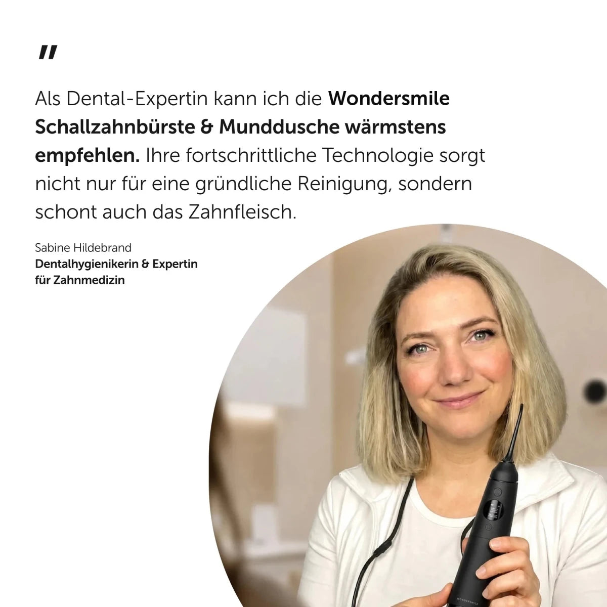 Munddusche Waterflow + Gratis Whitening Strips - WonderSmile GmbH