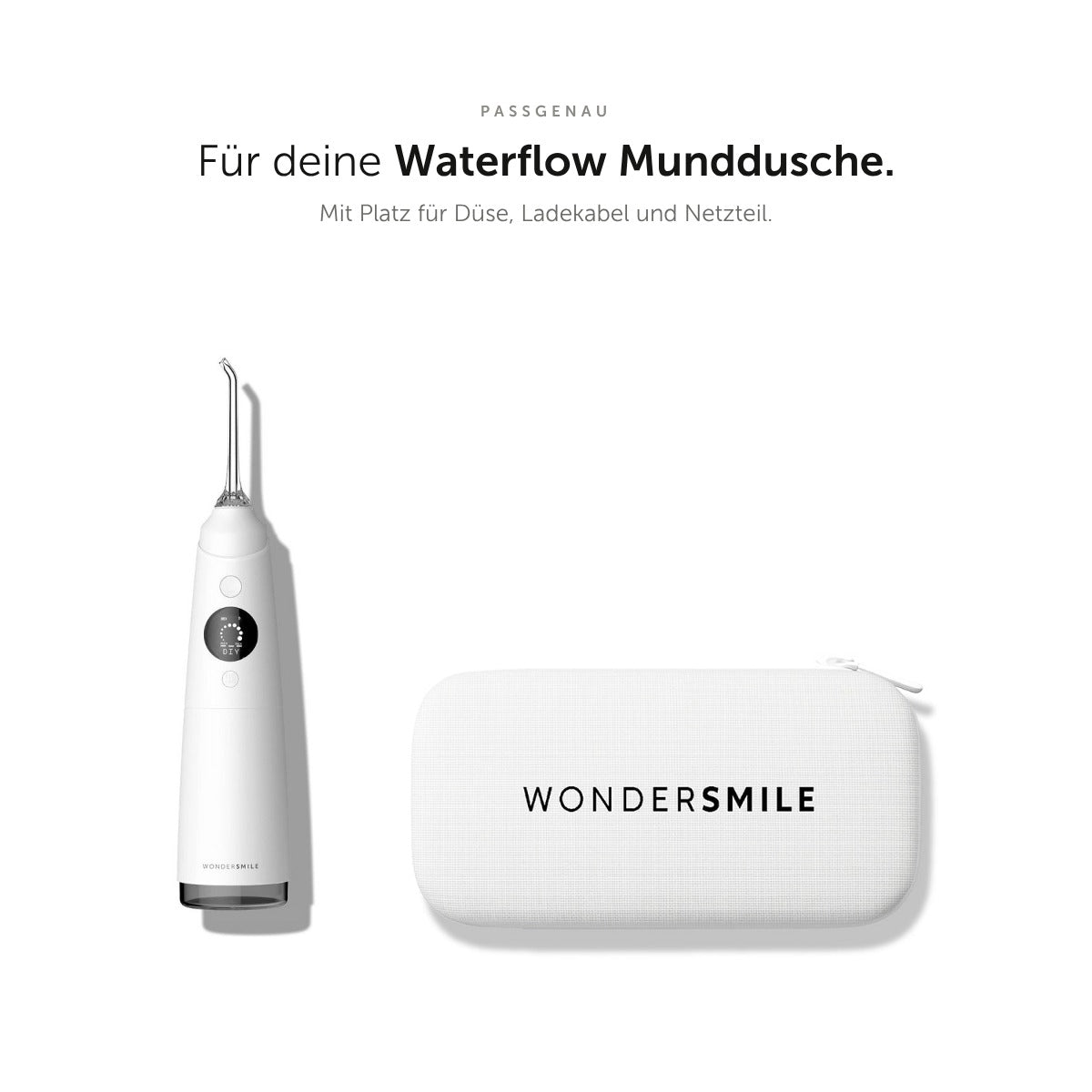 Munddusche Travel Case - All White - WonderSmile GmbH