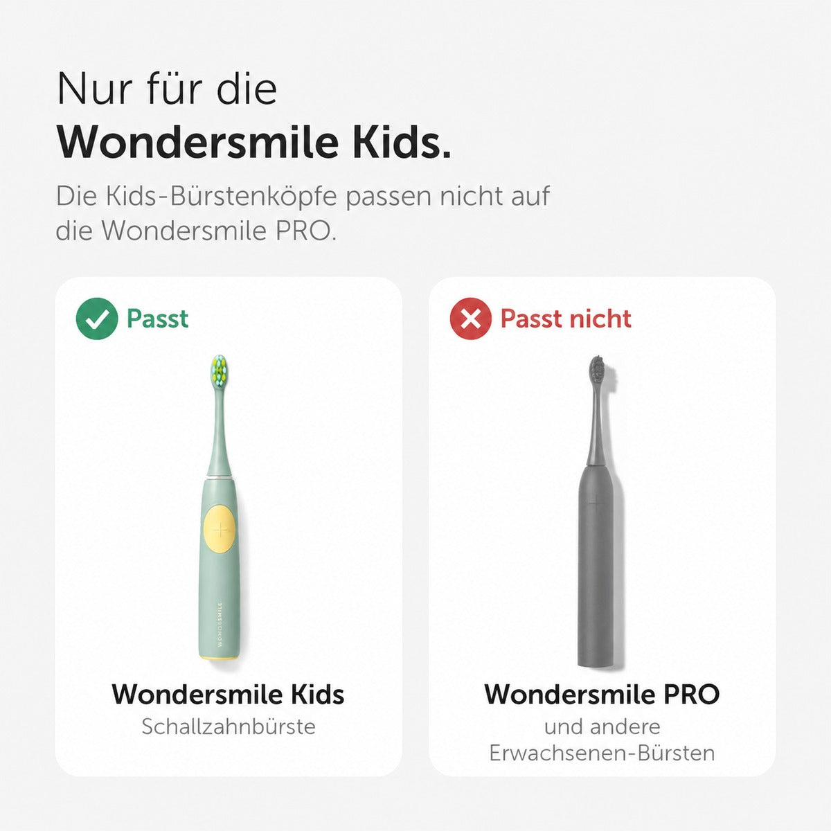Wondersmile Kids Bürstenköpfe 3er-Set - WonderSmile GmbH