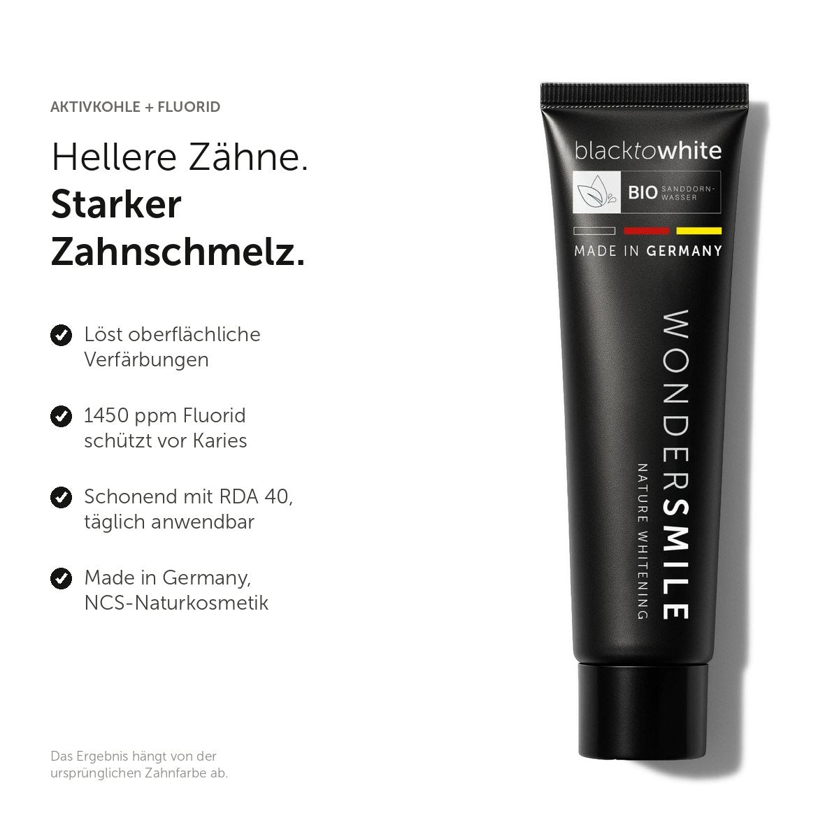 Zahnpasta Aktivkohle Mint 🎁 - WonderSmile GmbH