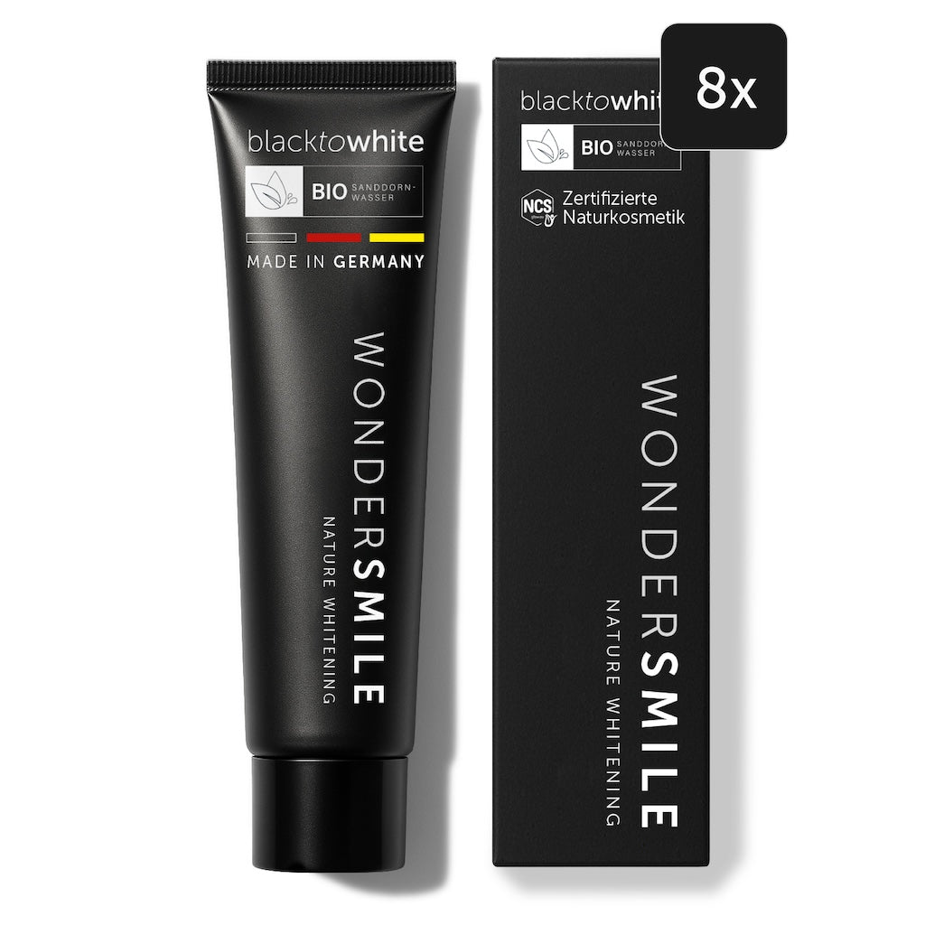 8er-Pack Wondersmile Aktivkohle-Zahnpasta Mint